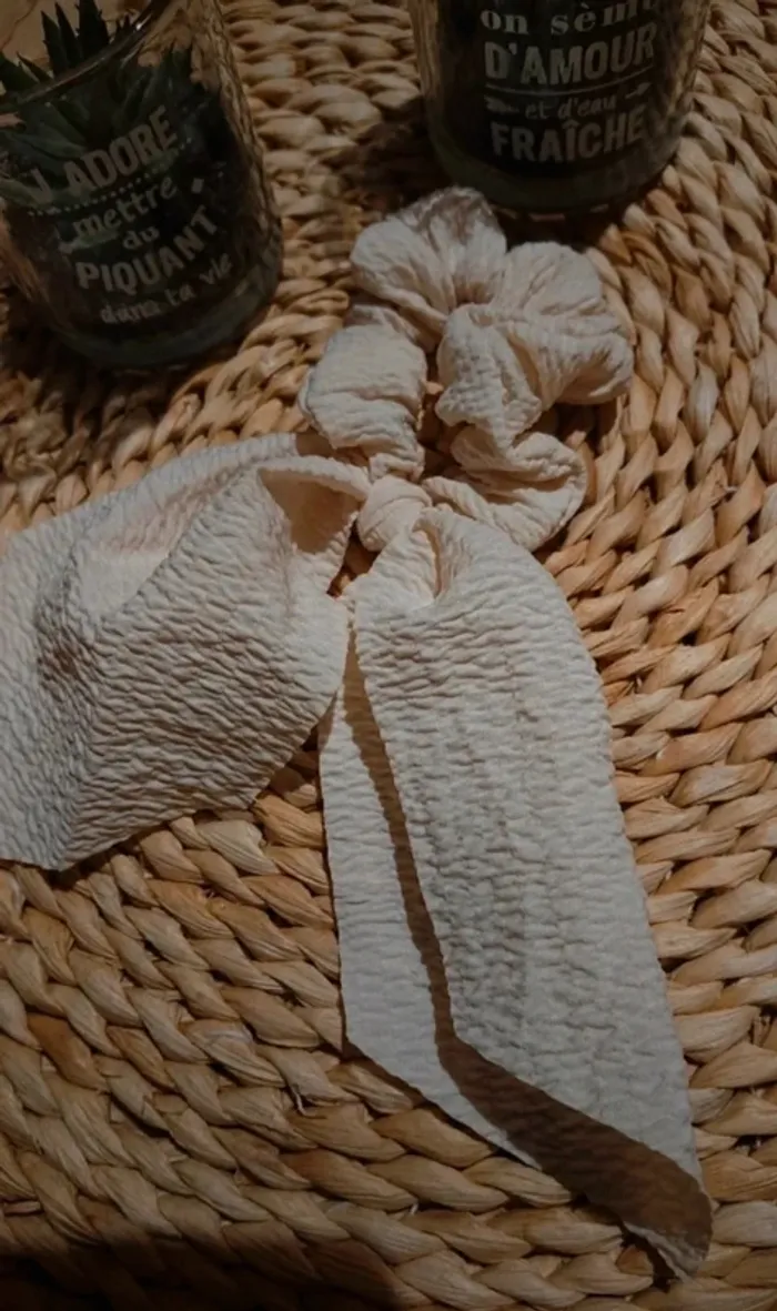 Gros chouchou beige - photo numéro 2