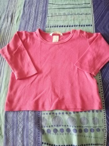 Tee-shirt manches longues fille 6/9mois