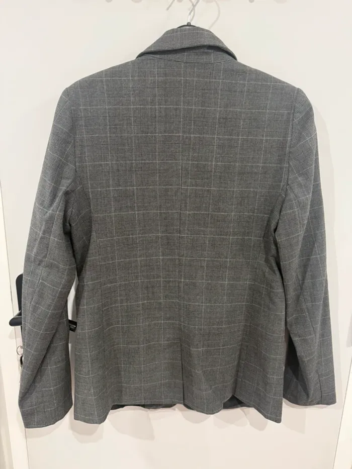 Veste blazer femme, grise à carreaux Kiabi taille 40 - photo numéro 6