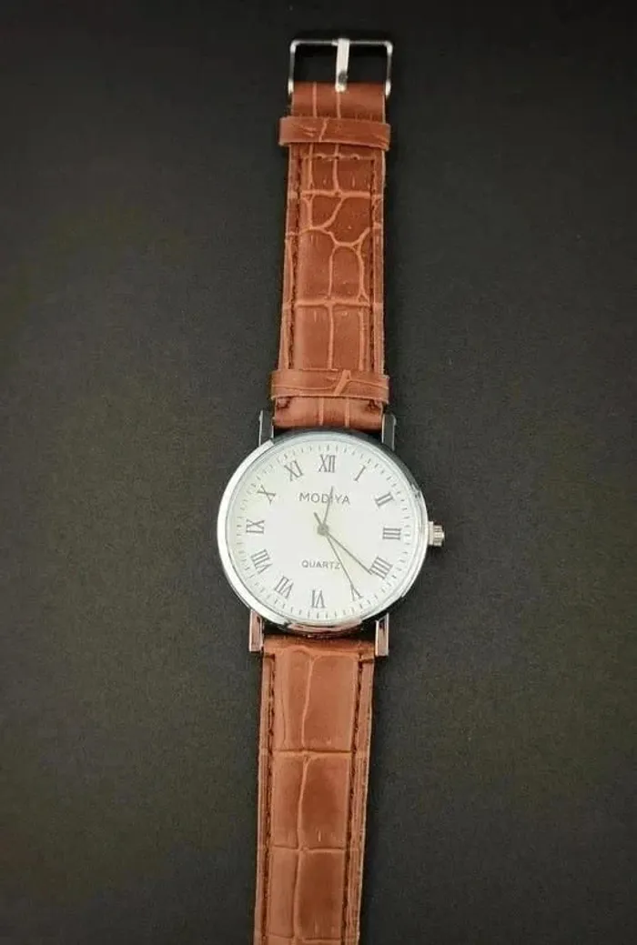 Montre marron, style classique vintage - photo numéro 3