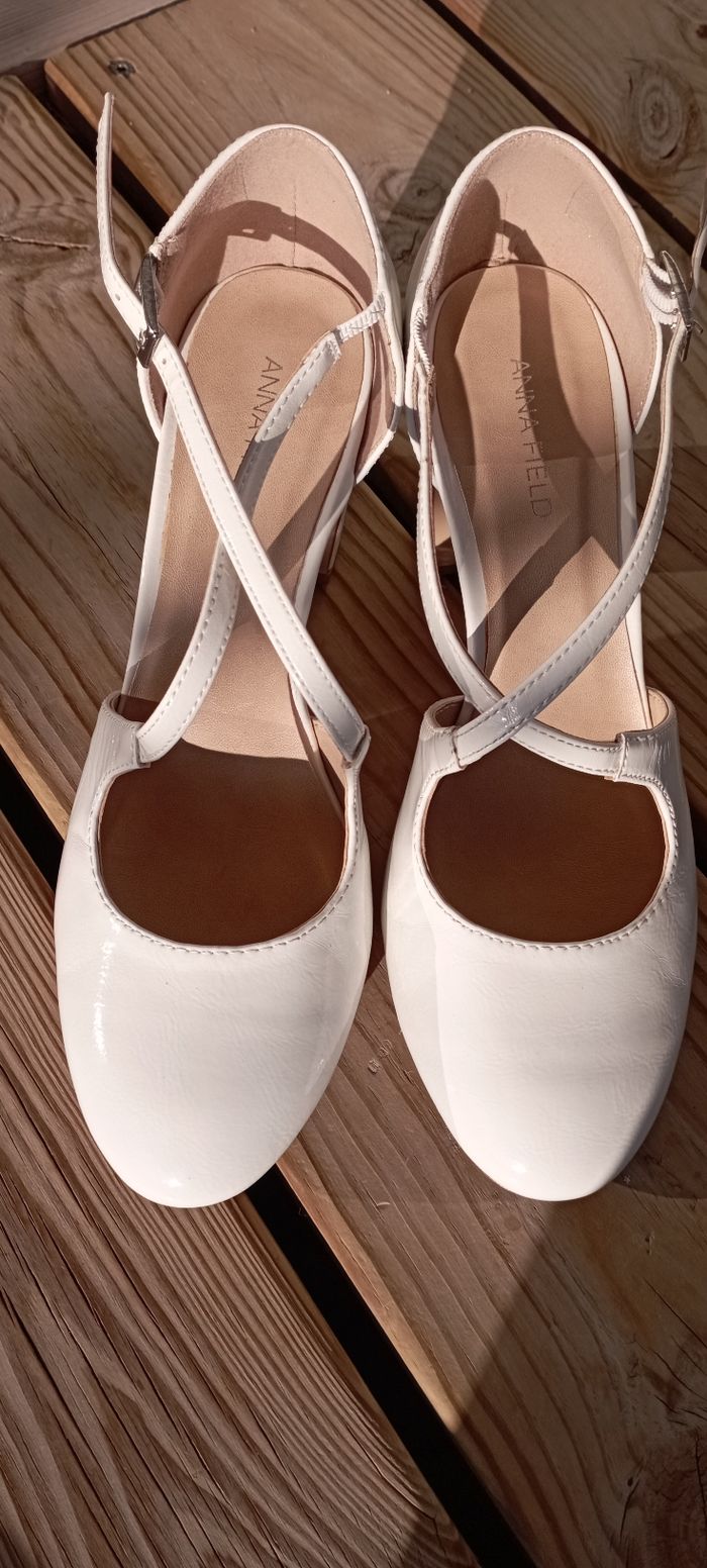 Chaussures femme couleur blanc à talon - photo numéro 9