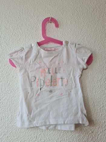 tee-shirt blanc melle pipelette Gemo