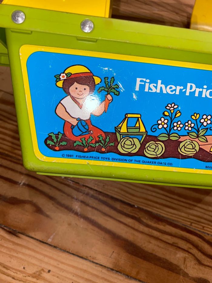 Panier outils jardin jardinage 1981 Fisher price - photo numéro 6