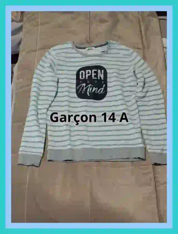 "Pull Okaidi garçon 14 ans "  7514737575