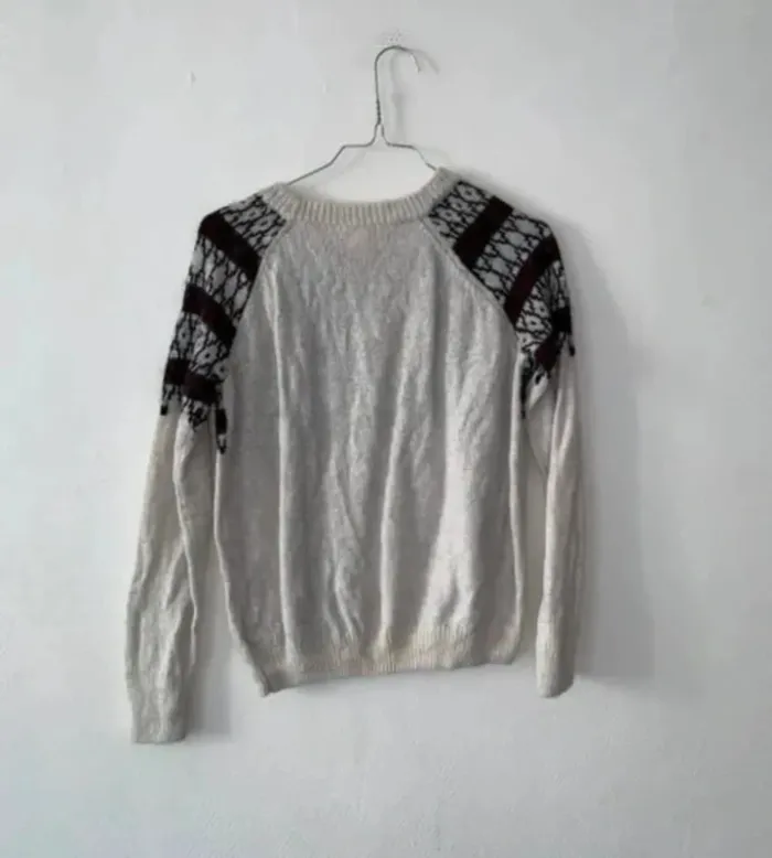 Pull femme à motif jacquard – taille 34 – marque H&M - photo numéro 4