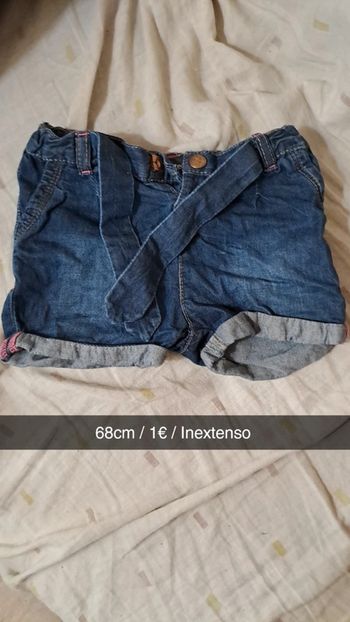 Short en jeans à ceinture