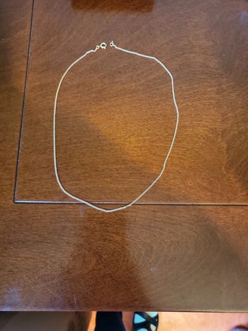 Collier femme plaque or