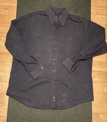 Chemise Burberry Taille M Homme Coton Bleu Marine