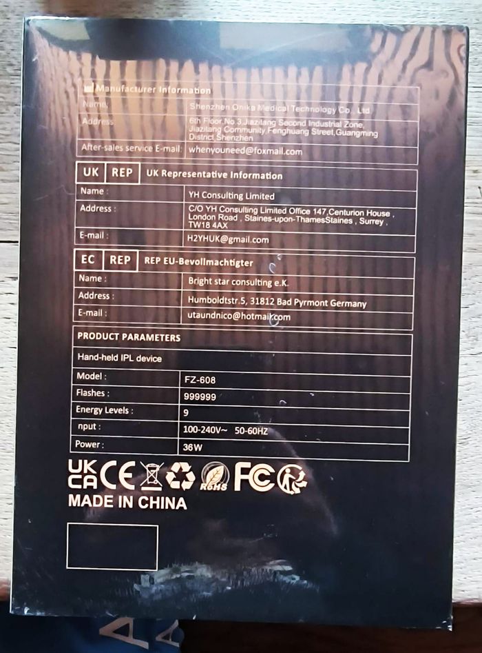 Epilateur lumière pulsée Neuf scellé 3 en 1 AMINZER - photo numéro 2