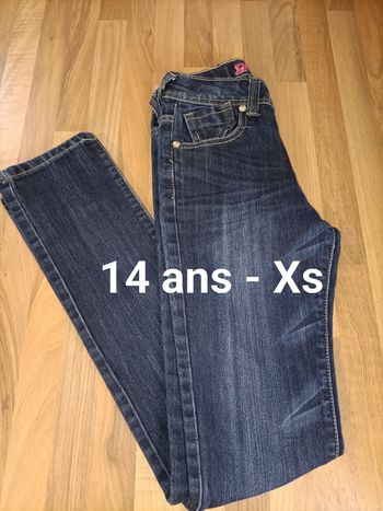 Jean bleu skinny marine 14 ans LPC