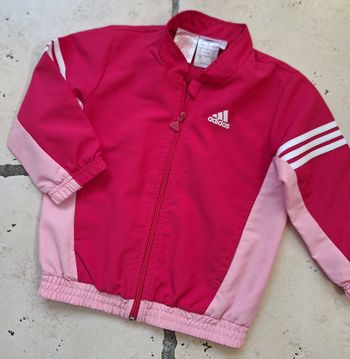 Veste de sport Adidas rose 18/24 mois 