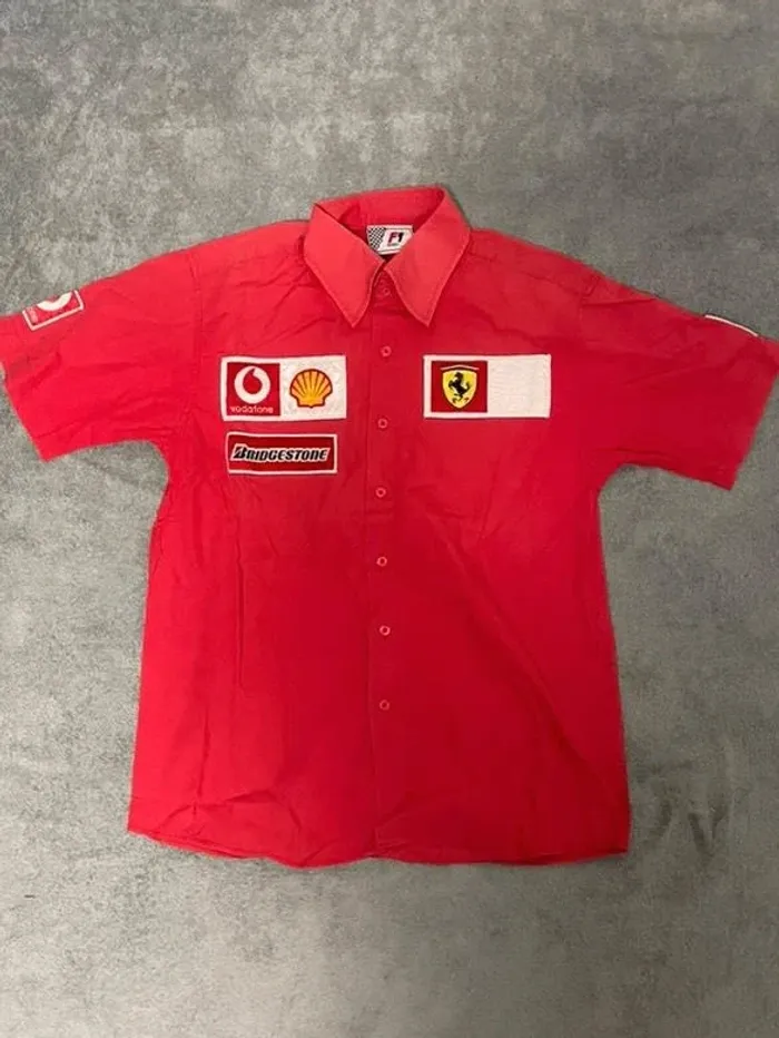 Chemise a manches courtes F1 Ferrari