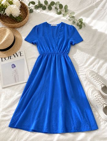 robe longue bleu roi 