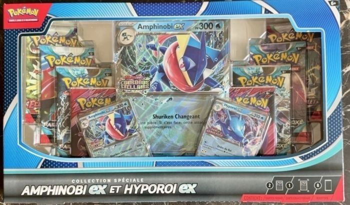 Coffret pokemon Amphinobi Ex et Hyporoi Ex neuf scellé
