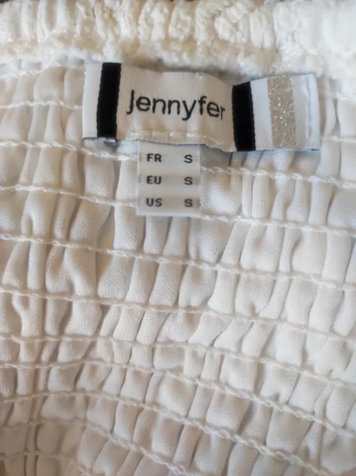 Robe blanche dentelle a bretelles - photo numéro 6