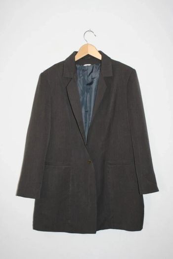 Veste longue grise taille 44