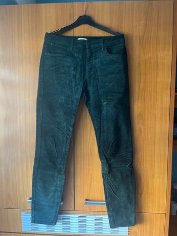 Pantalon en velours vert foncé Wrangler 38