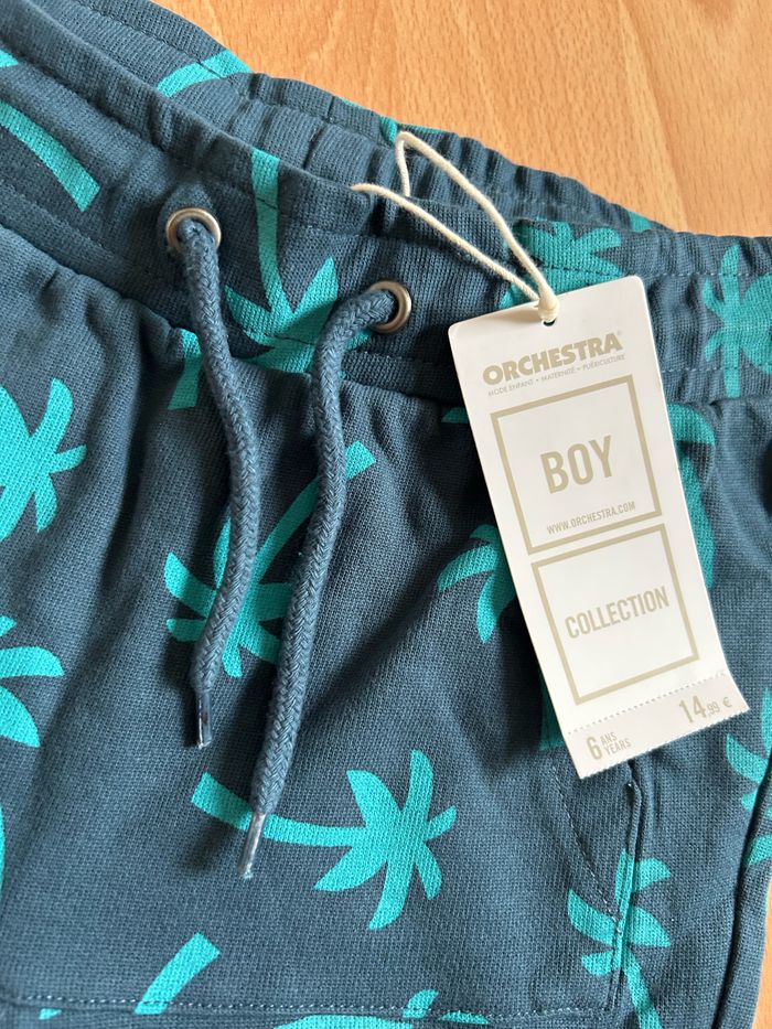 Beau short bleu-vert Orchestra T. 6 ans/116 cm garçon neuf avec étiquette - photo numéro 3