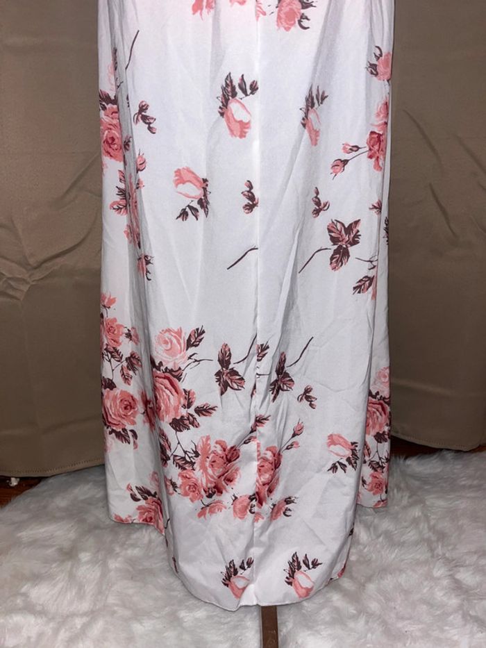 Magnifique robe longue fleurie fendue neuve - photo numéro 8