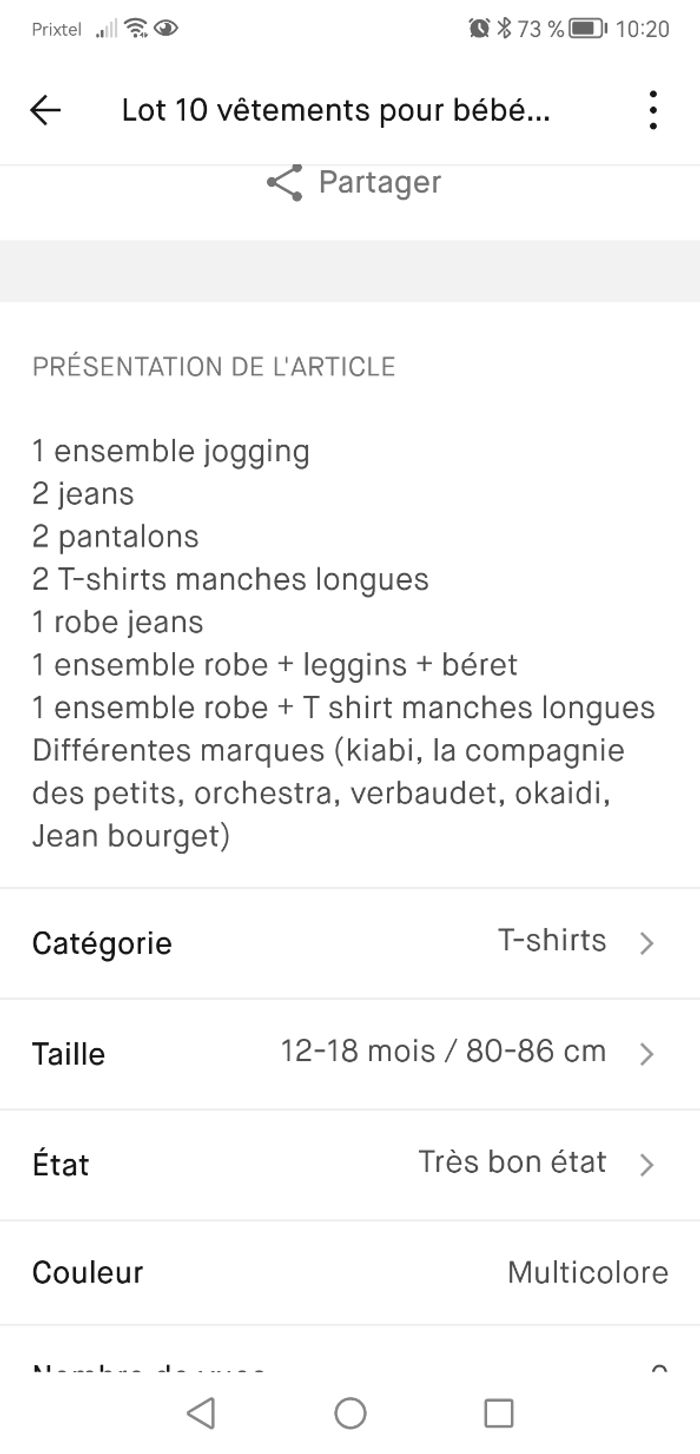 Lot 10 vêtements pour bébé fille 12 mois / 1 an - photo numéro 6