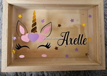 Tirelire licorne coeur 