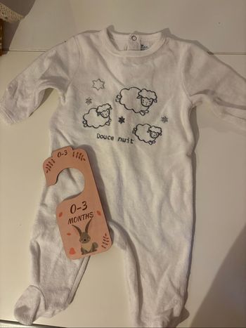 Pyjama bébé mixte 3 mois