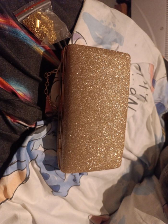 Sac Pochette doré - photo numéro 3