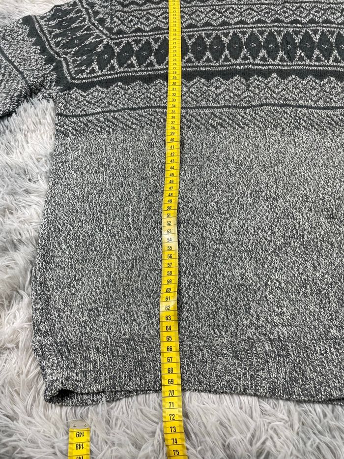 Pull D’hiver Vintage 90s Regular Fit L/L Homme Gris - photo numéro 8