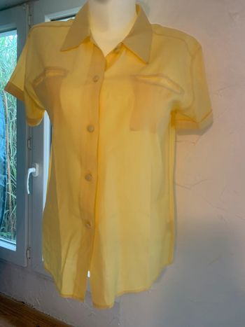 Blouse été taille 36 jaune manches courtes