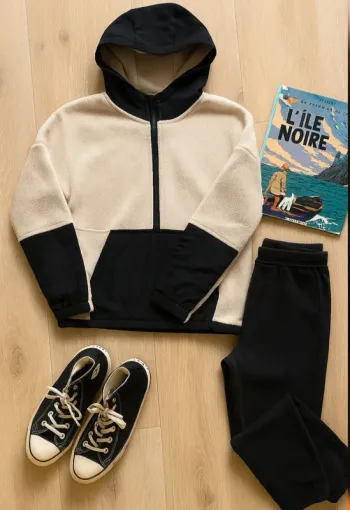 Sweat Veste à capuche Polaire Enfant 10 ans