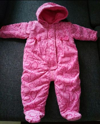 Combi-pilote fushia motifs coeurs.