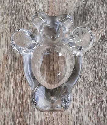 Vide poche ours en verre