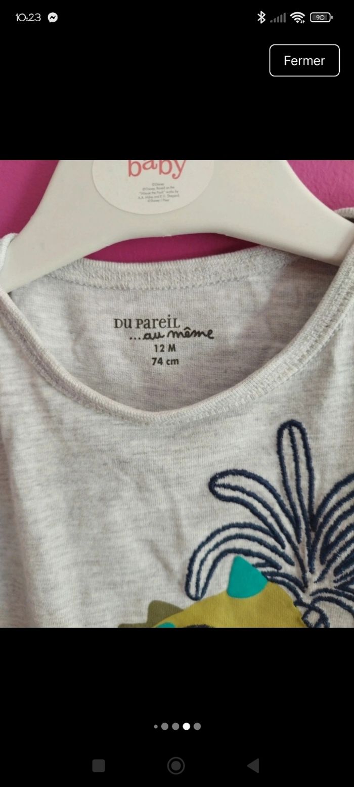 Pyjama short Du pareil au même 12 mois b1 - photo numéro 5