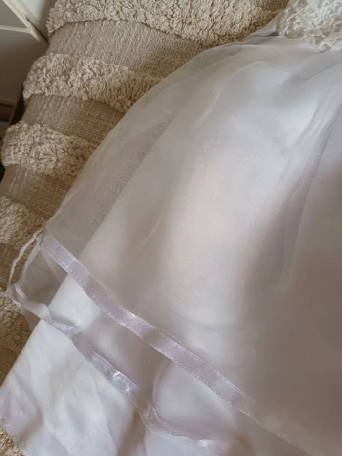 Robe de mariée fille avec tulle & dentelle taille 3 ans - photo numéro 4