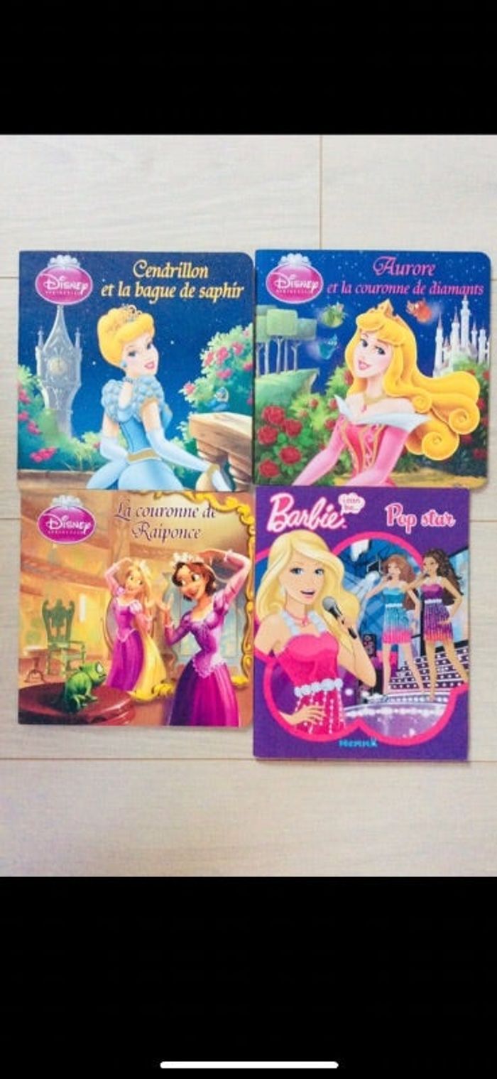 Livres princesses et Barbie