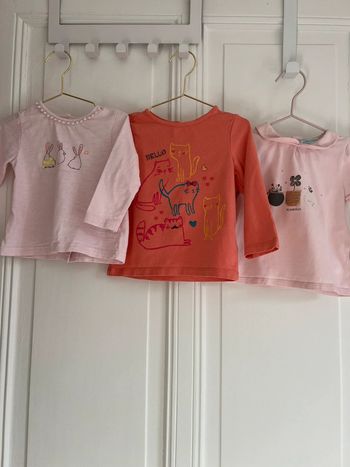 Lot de 3 hauts 12 mois