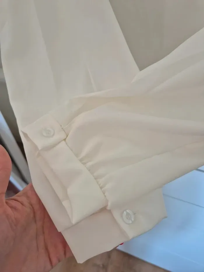 Blouse chemise l'armoire de suzette taille S M 36 38 blanc armoire - photo numéro 7