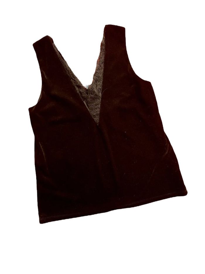 Top épaules dénudées avec décolleté en V très bon état - photo numéro 3