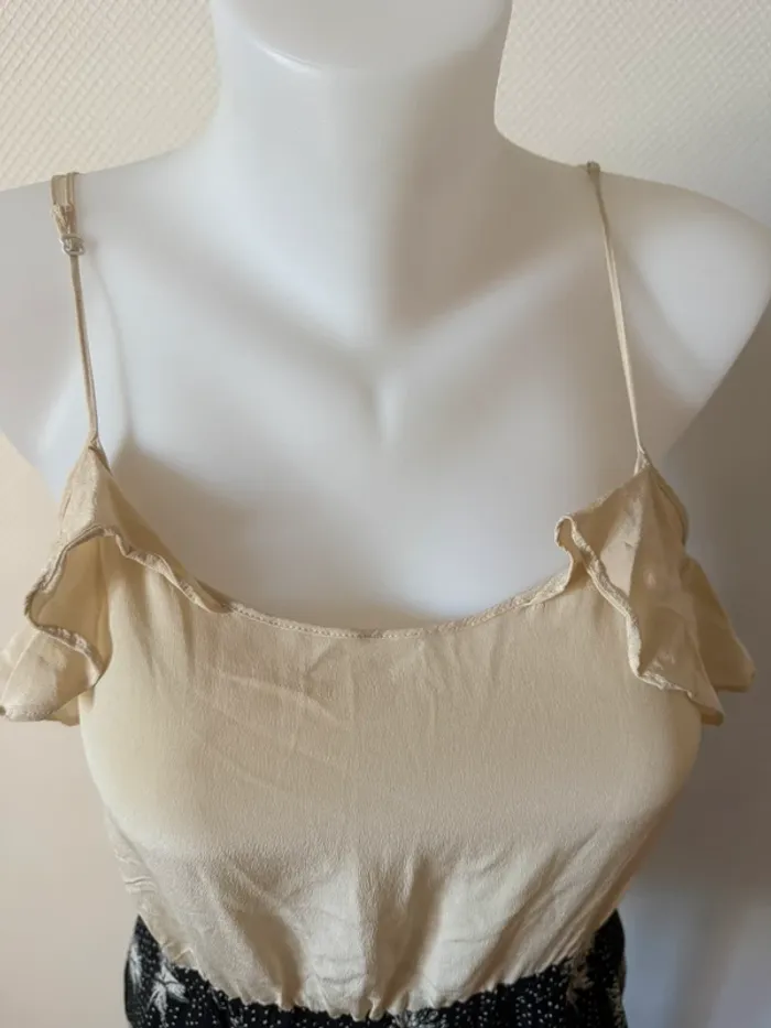 Robe d’été en très bon état taille 38 Claudie pierlot beige - photo numéro 4