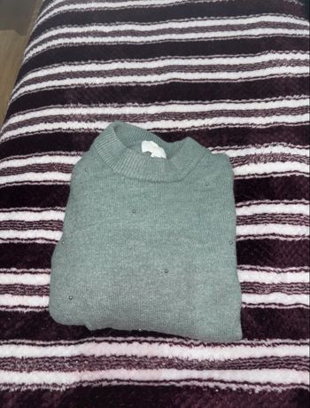 Pull H&M vert menthe 