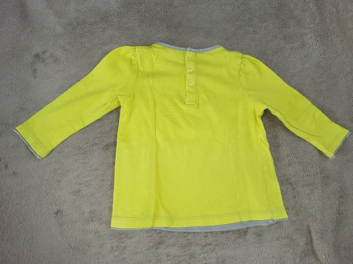 Lot de 4 t-shirts manches longues fille 9 mois - photo numéro 7