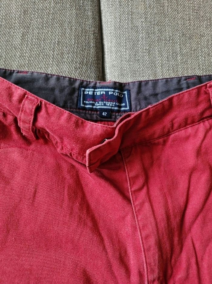Short chino rouge peter polo - photo numéro 3