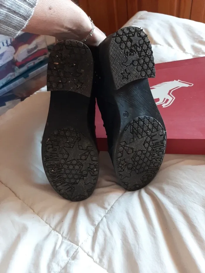 Bottes mi-mollet taille S mustang pointure 40 - photo numéro 8