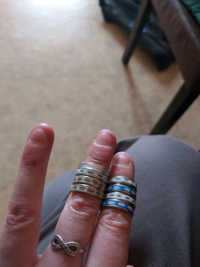 Lot 8 bagues - photo numéro 1