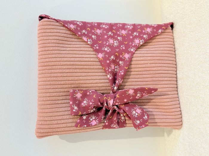 Pochette à livre Rose pâle à Fleurs