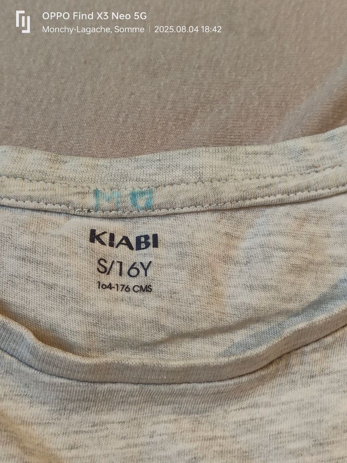 T-shirt S-16 ans-164-176cm Kiabi Réduction jusqu'à -70% - photo numéro 2