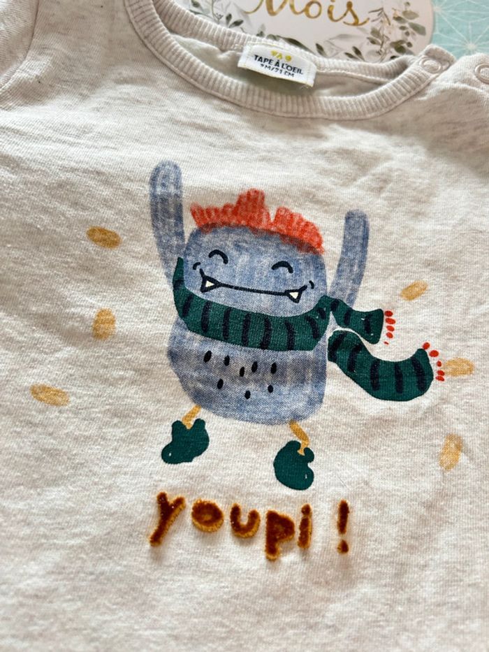 Lot de 2 sous pull 9 mois - photo numéro 5
