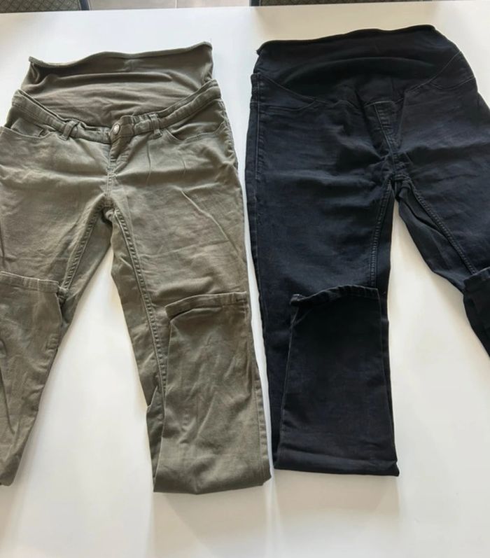 Lot 11 pantalons/jeans de grossesse - photo numéro 7