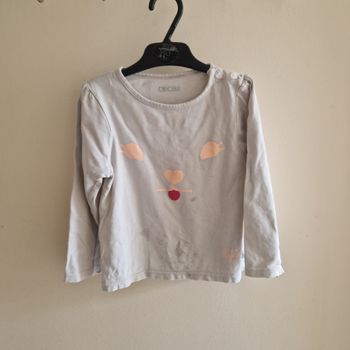2/3 ans tee-shirt manches longues