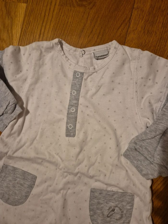 Jolie combinaison blanche étoilées taille 18 mois - photo numéro 5